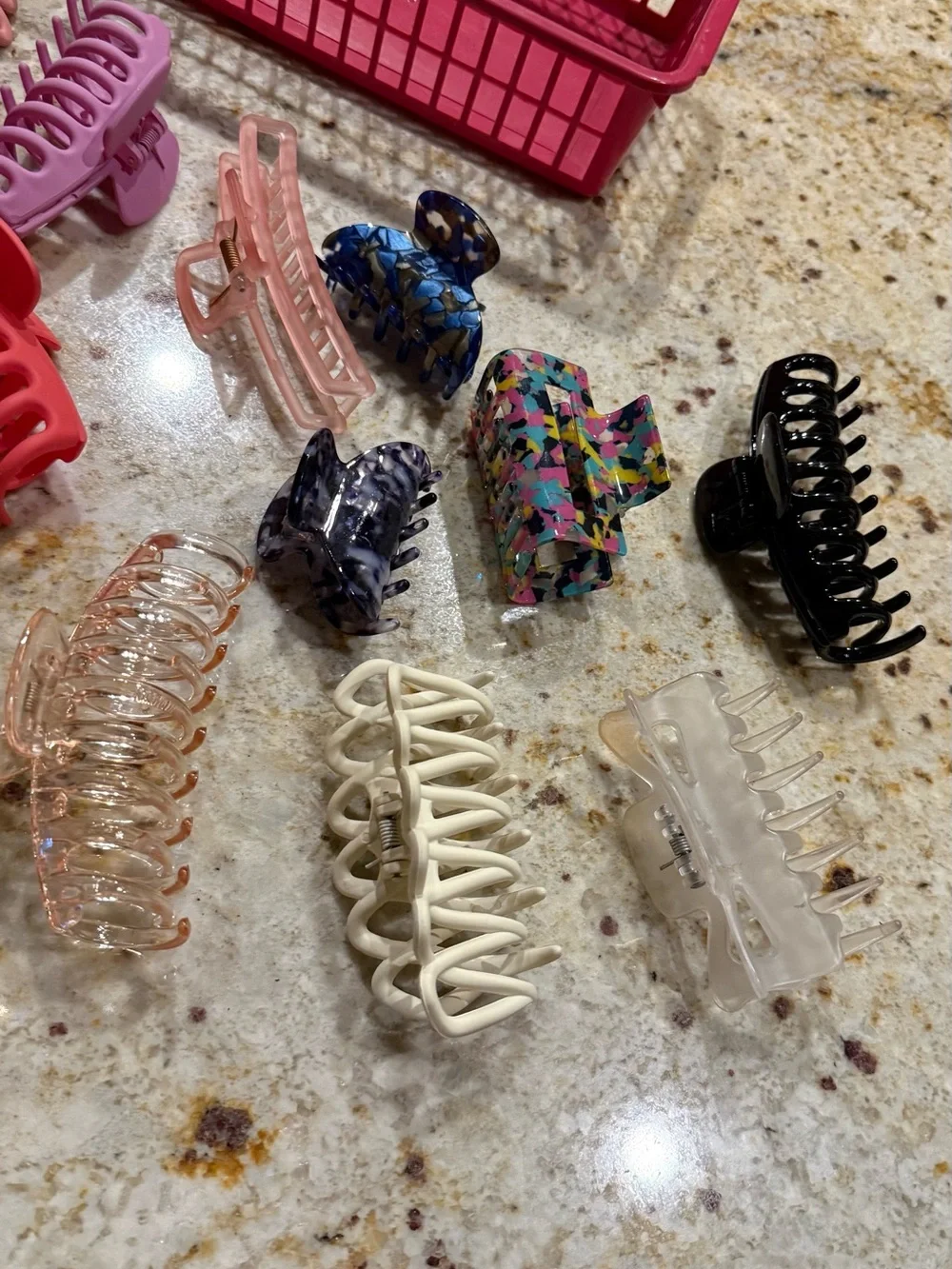 Assorted Colorful Hair Claw Clip Bundle
